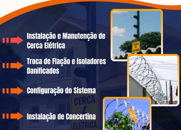 Manutenção e instalação de Cerca Elétrica